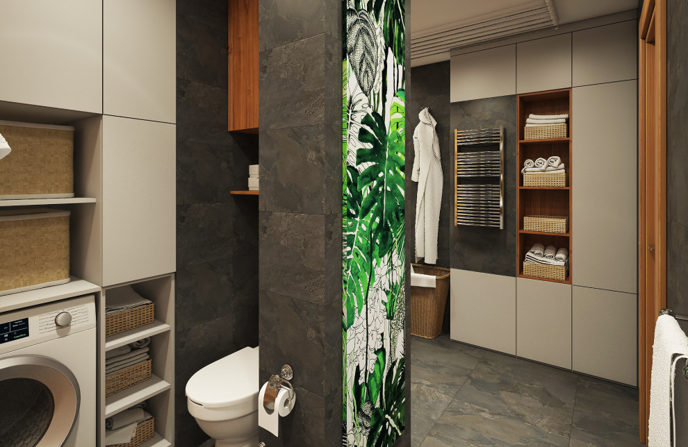 Проект интерьера ванной комнаты