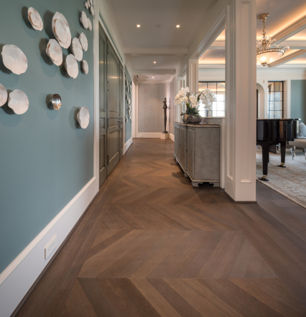Oasis of Oak Traditional Hallway & Landing Houston by Schenck