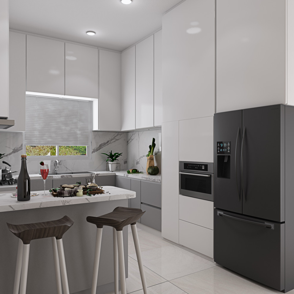 Ms. Anita Alexander 4BHK Villa Kitchen Bonito Designs Bangalore ヴィクトリアン キッチン