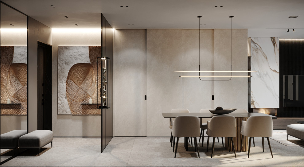 Дизайн интерьера трехкомнатной квартиры в ЖК Futurist