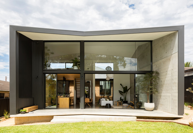 Binary House modern-fasad
