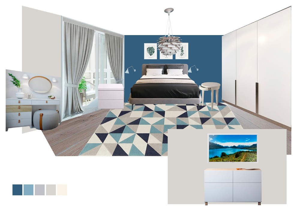 Спальня. Коллаж. ЖК Ново-Антипино