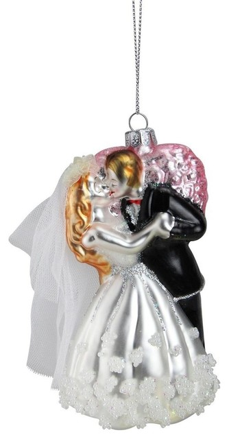 bride groom christmas ornament