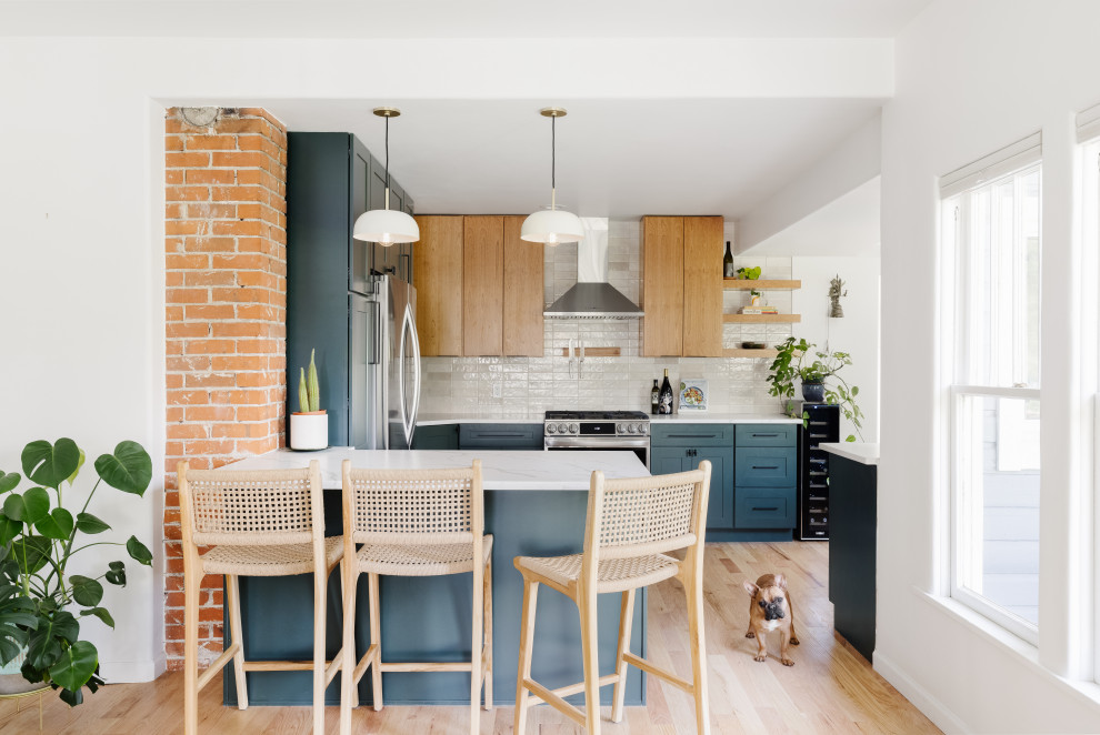 Inspiration for a transitional kitchen remodel in Denver