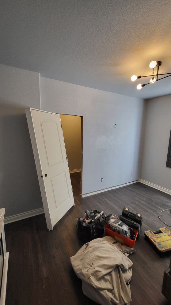 Closet Addition in Basement Bedroom