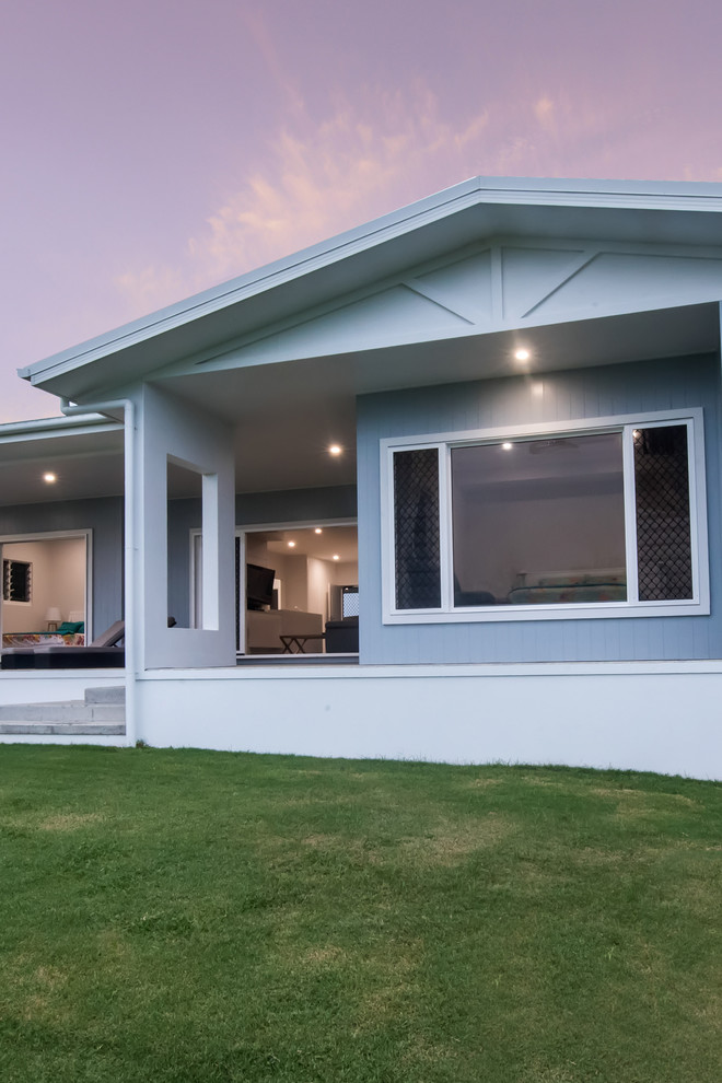 Design ideas for a beach style patio in Other.