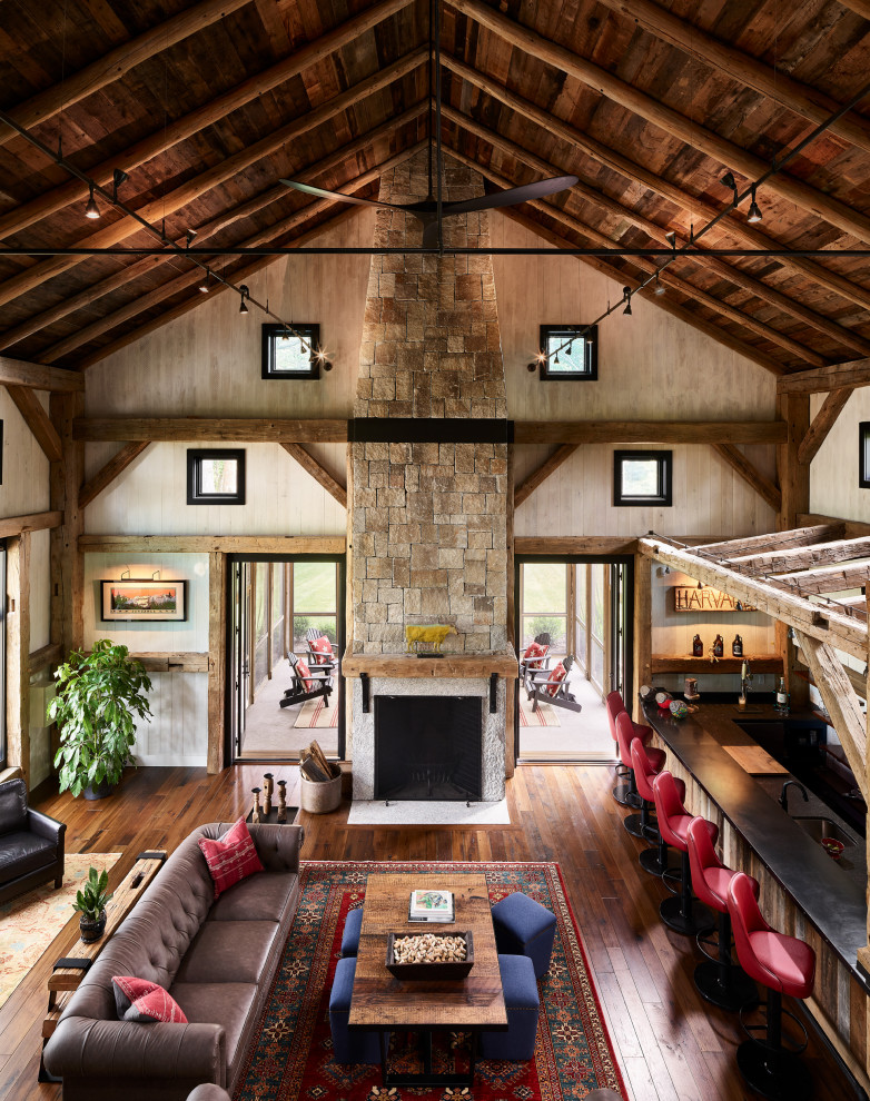 Labor Ipswich - Rustic - Living Room - Boston - by AG&Co. Interior ...