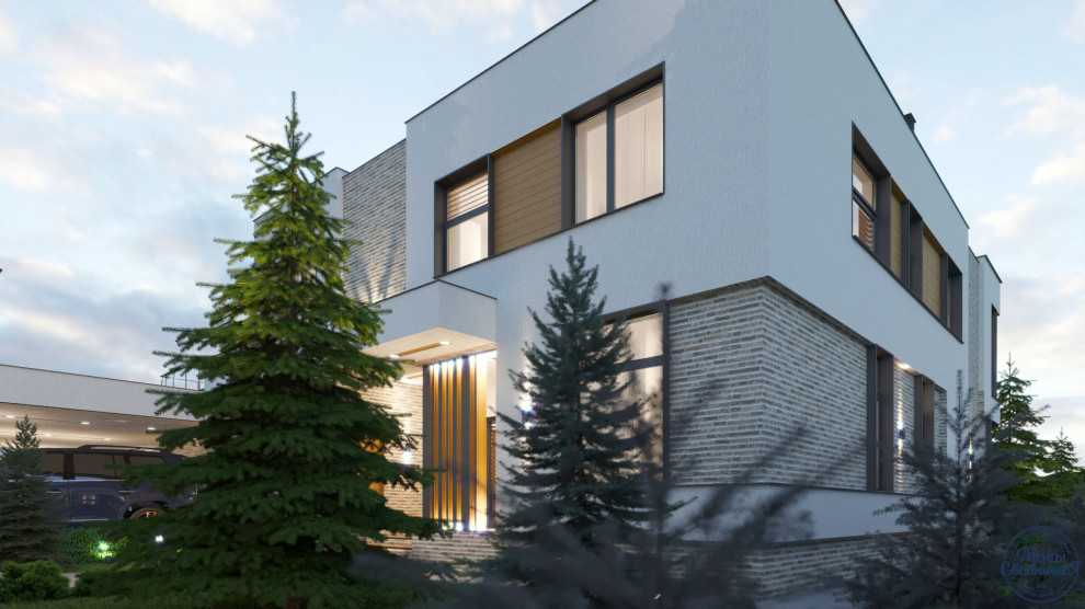 Проект двухэтажного индивидуального дома