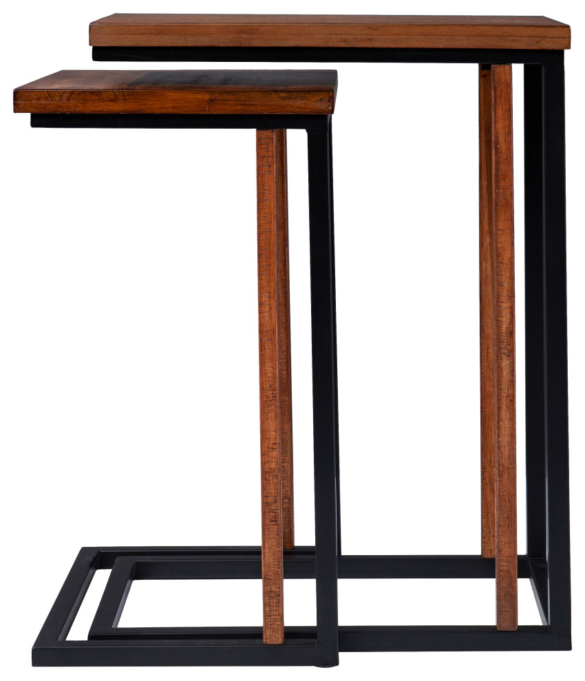 Hearzly Nesting CTables, 2Piece Set Transitional Coffee Table Sets by SEI Houzz