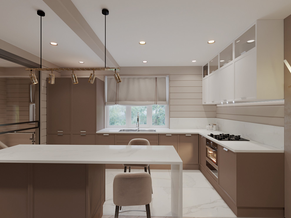 Проект коттеджа  с камином