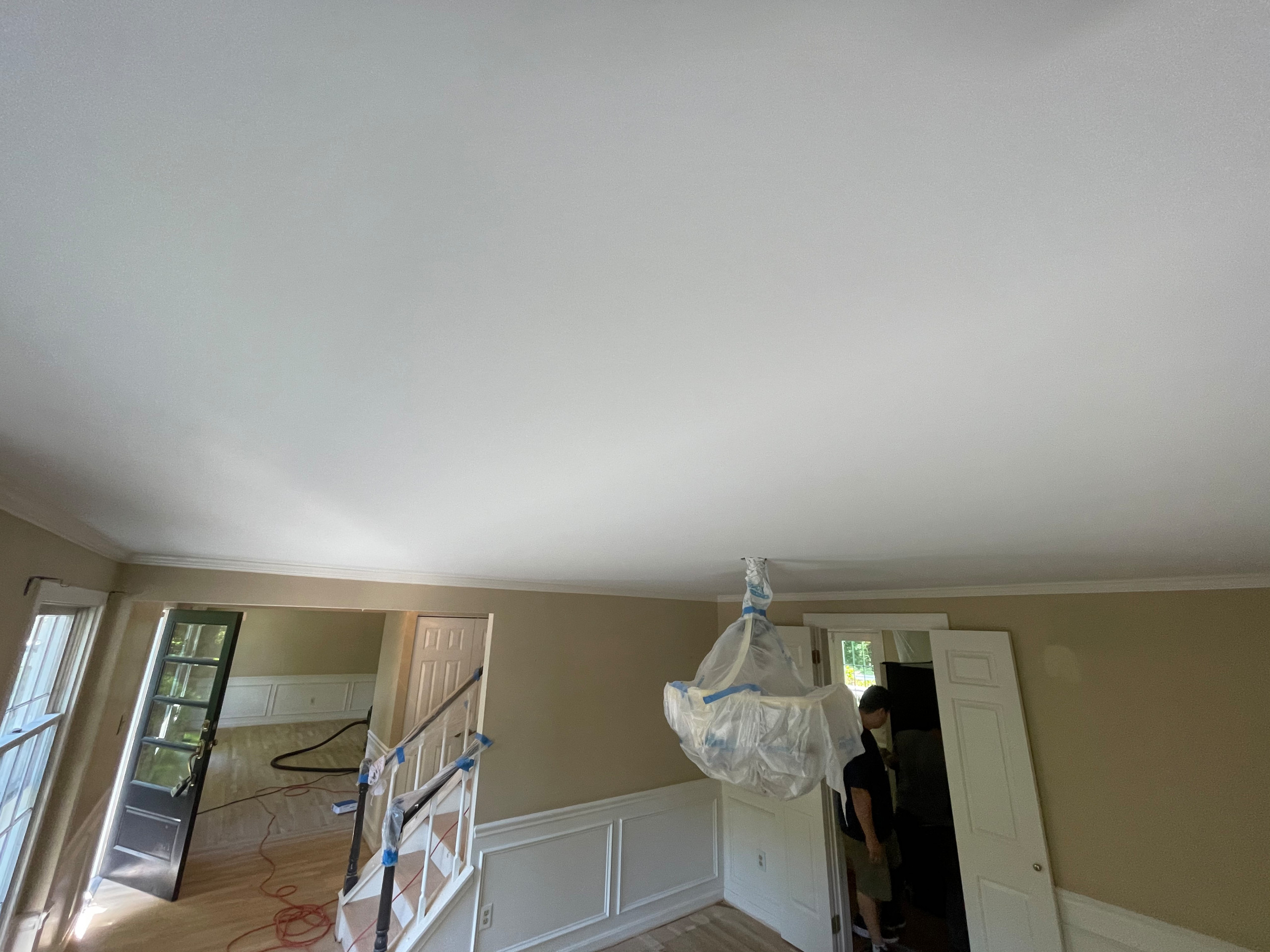 Popcorn ceiling removal and paint