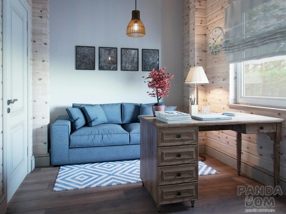 Деревянный дом в стиле кантри