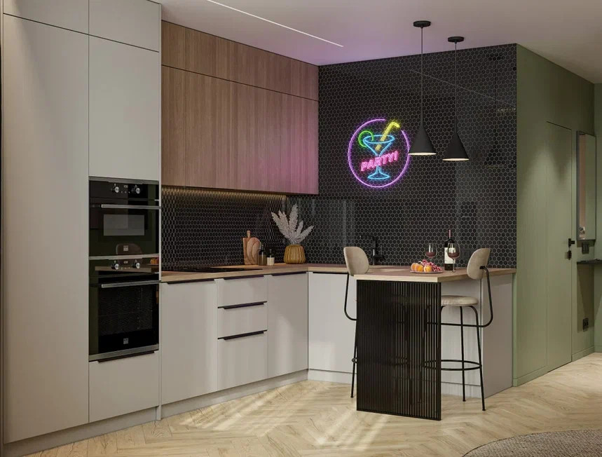 Ремонт однокомнатной квартиры в молодежном стиле