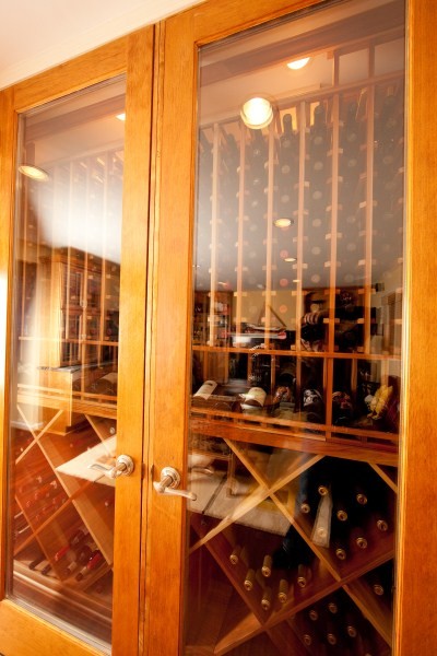 Photo of a transitional wine cellar in DC Metro.