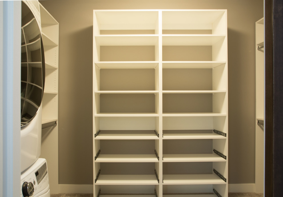 Example of a transitional home design design in Minneapolis