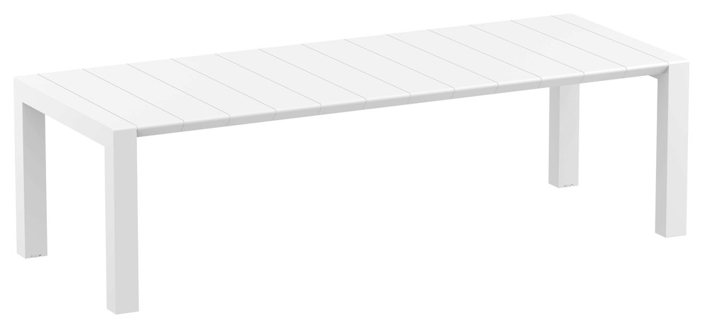 Compamia Vegas XL Extendable 102"-118" Dining Table, White