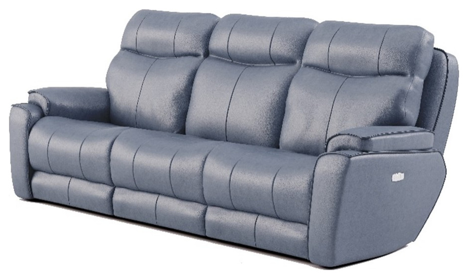 Southern Motion Showstopper Leather Zero Gravity Power Reclining Sofa
