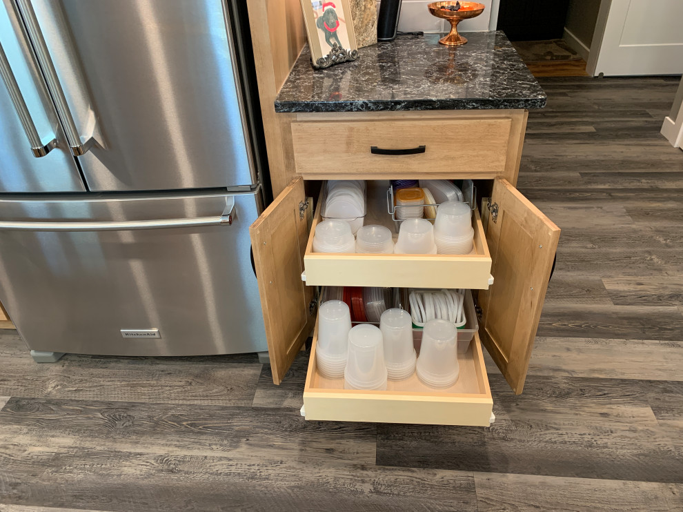Quad Cities Kitchen Remodel with Great Storage and Maple