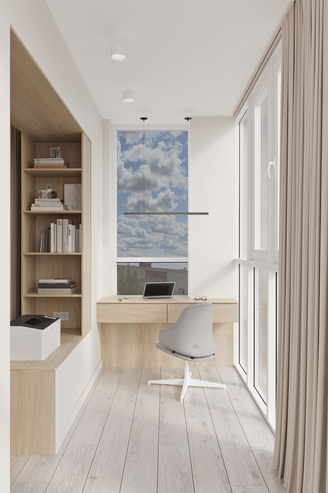 Проект квартиры, площадью 88 кв. м в п. Ганино