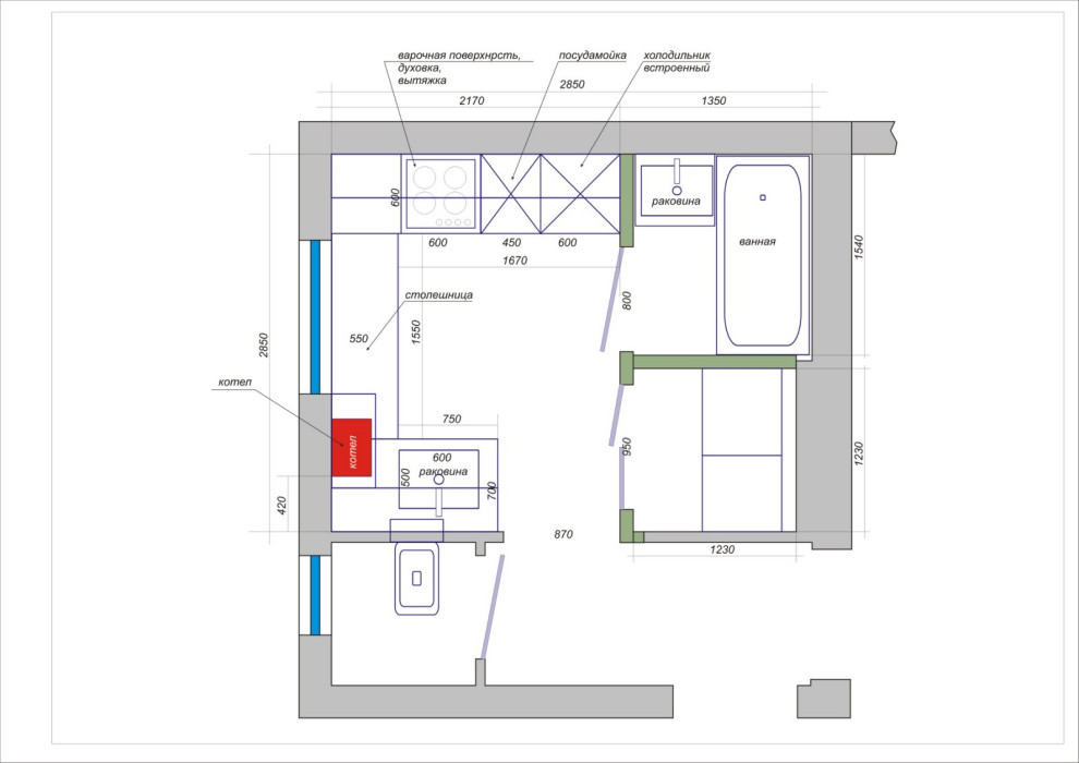 Маленькая однушка в старом фонде  "ДО и ПОСЛЕ"