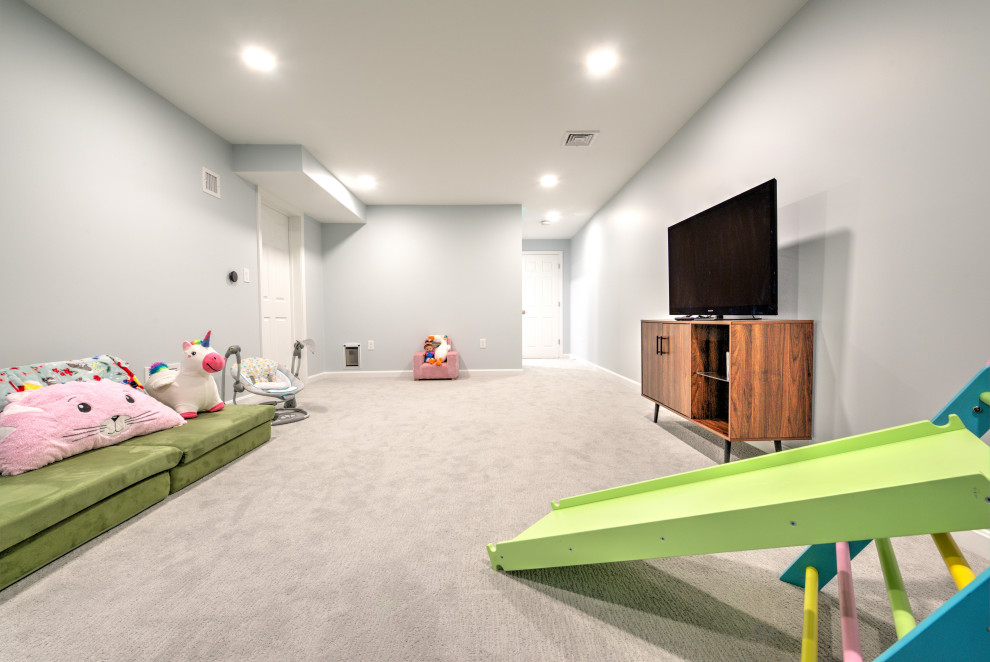 Basement Office and Kids Play Area