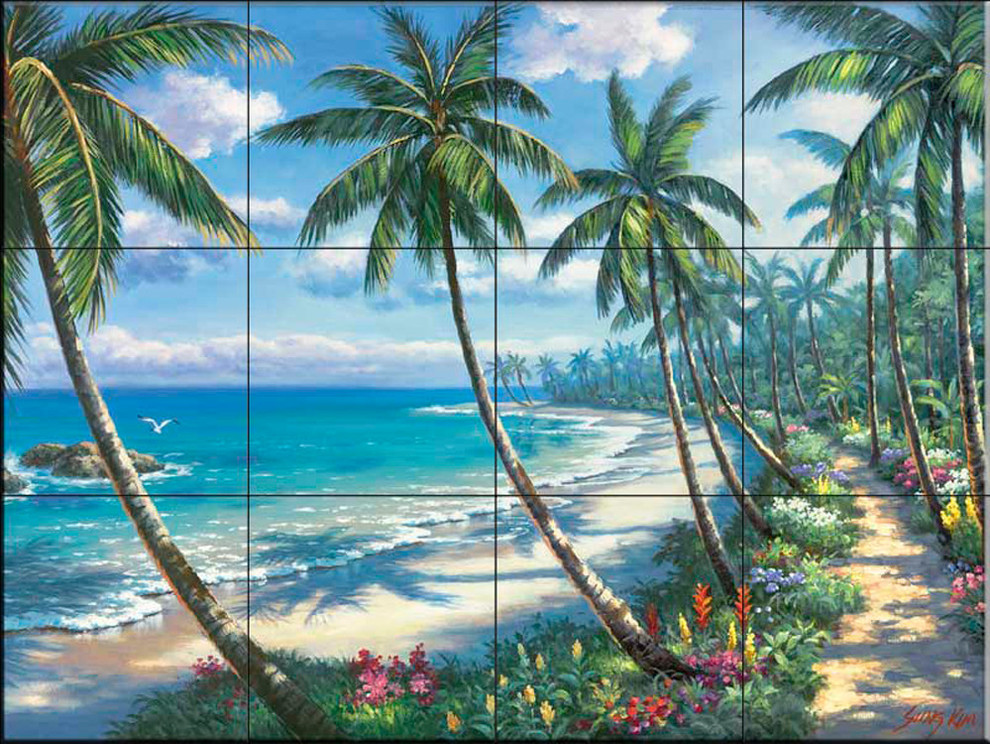 Tile Mural, Pathway To Paradise by Sung Kim