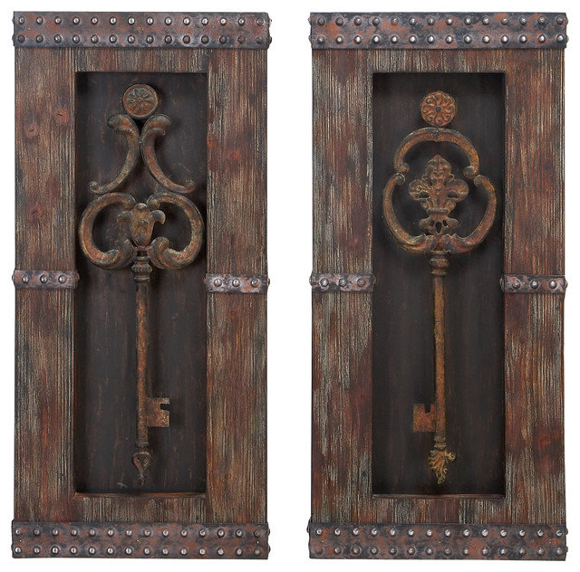 Piedmont Key 2 Piece Wall Decor Set Traditional Metal Art Piedmont Key 2 Piece Wall Decor Set