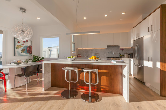 West Potrero Duplex modern-kueche