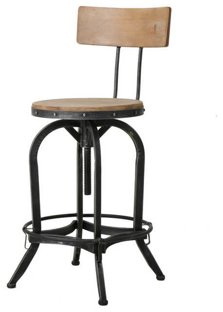 Gdf Studio Modern Industrial Design Adjustable Seat Height Bar Counter Stool Industrial Bar Stools And Counter Stools By Gdfstudio Gdf Studio Modern Industrial Design Adjustable Seat Height Bar Counter Stool Industrial Bar Stools And Counter Stools By Gdfstudio
