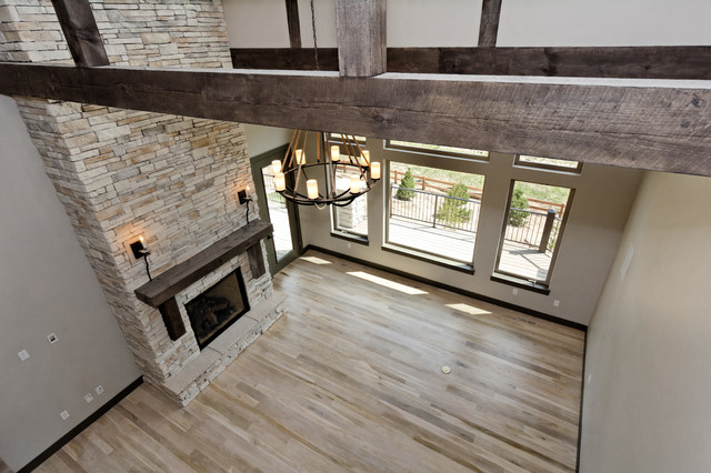 Saddleback Residence rustic-living-room