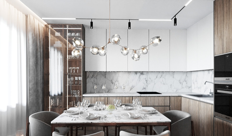 Интерьер в темных тонах