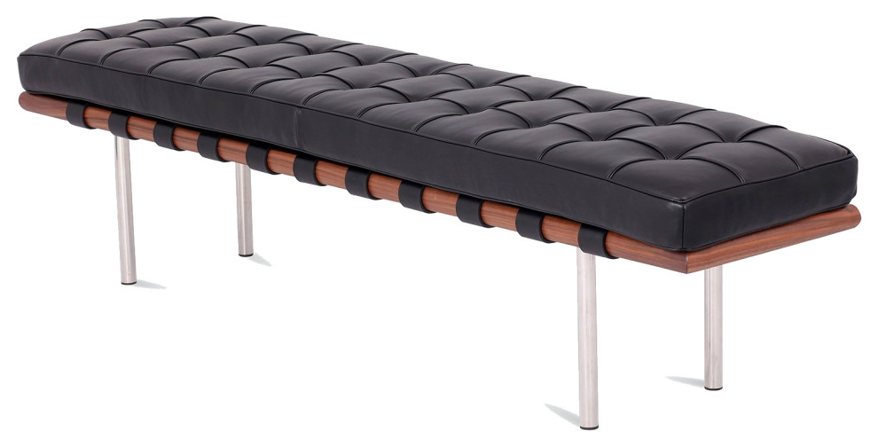 Criss Cross Bench Contemporary Upholstered Benches by AFB Decor