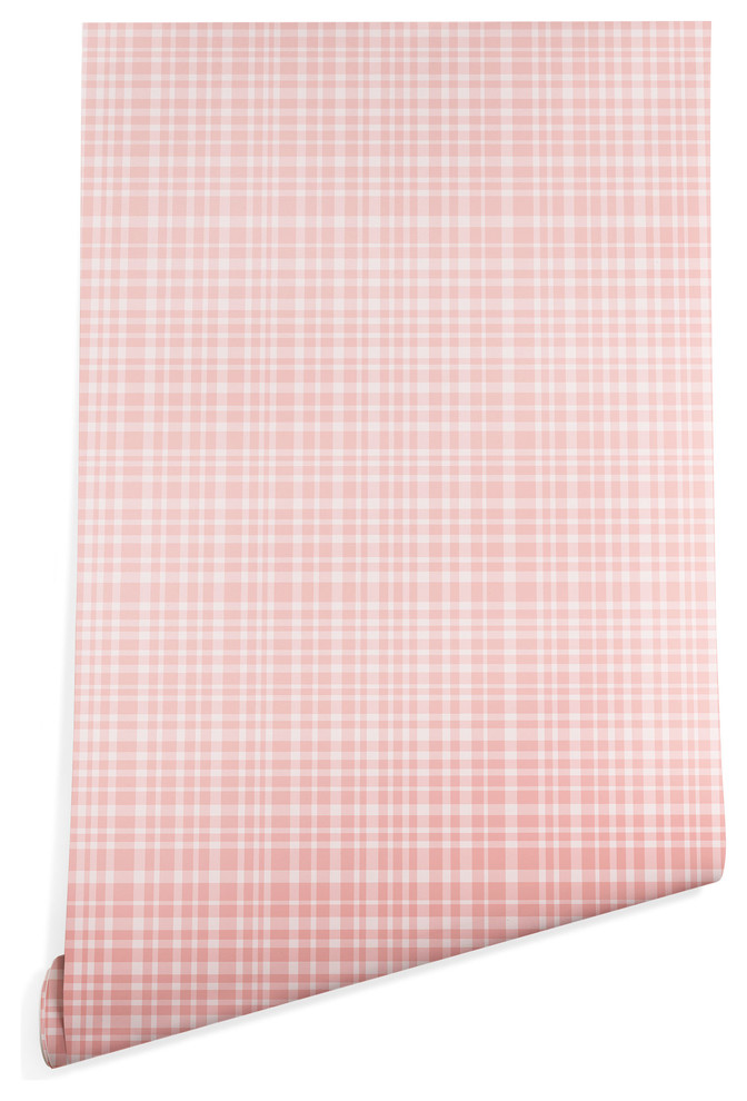 Deny Designs Lisa Argyropoulos Blushed Weave Wallpaper, Pink, 2'x10'