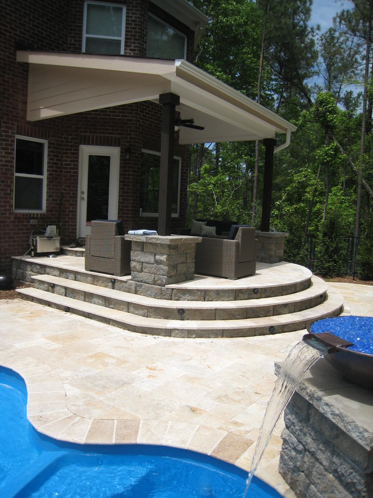 Inspiration for a modern patio in Charlotte.