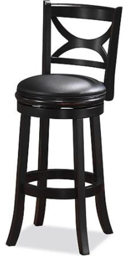 Florence 24" counter stool - black sandthru