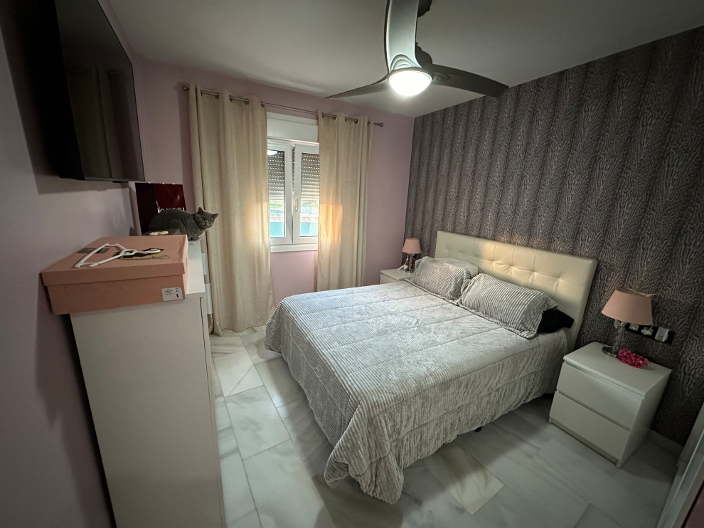 Dormitorio con mucho contraste antes del proyecto
