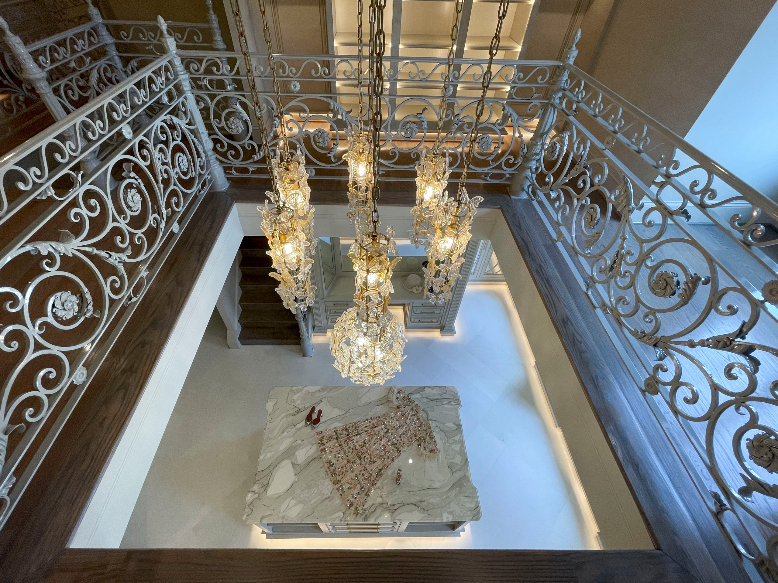 104_Curved Staircases in 18th Century French Inspired Mansion, Mclean VA 22101