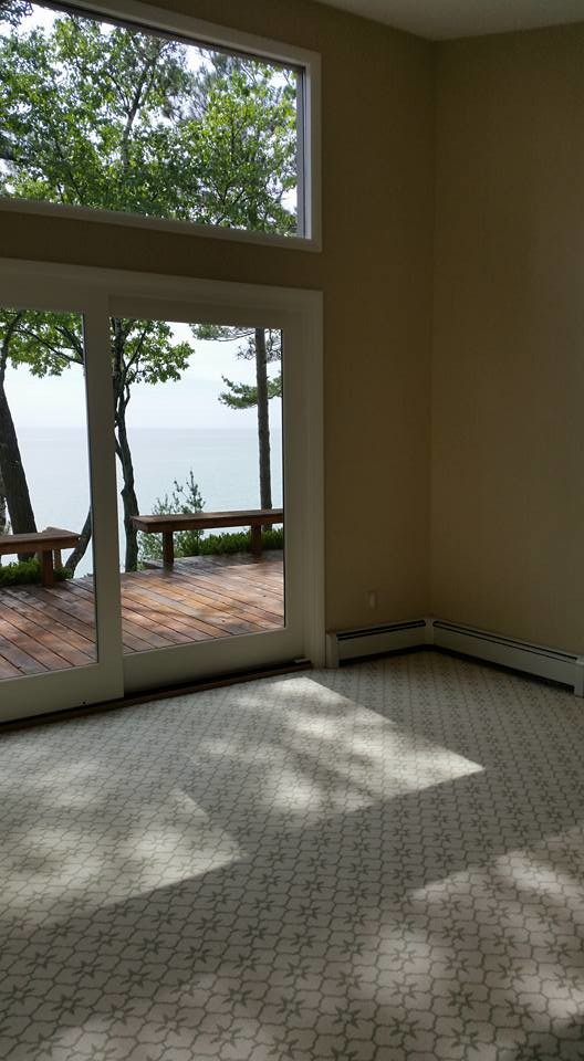 Linen Wallpaper Install: Master Suite