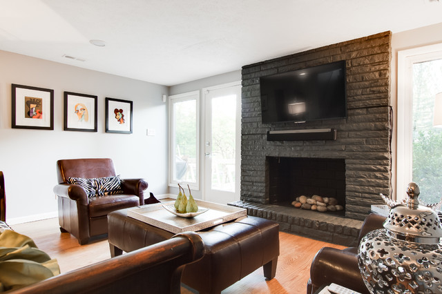 Five Oaks Place contemporary-basement