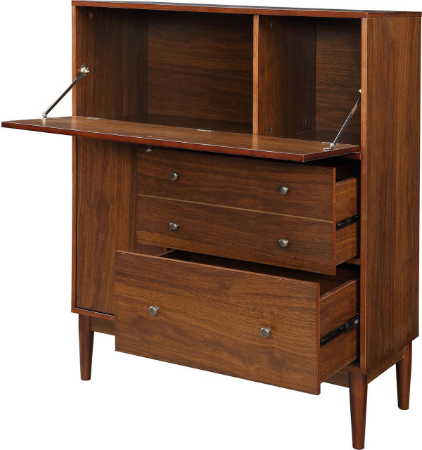 Mullener Office Armoire - Walnut