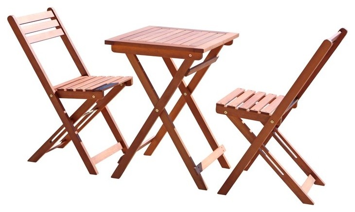 3-Piece Premium Hardwood Bistro Set