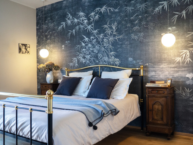Suite con decor eklektisch-badezimmer