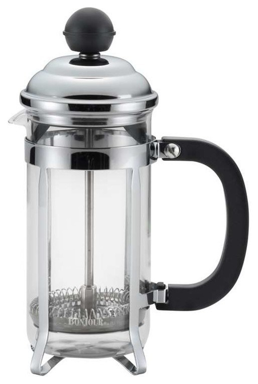 BonJour Coffee Bijoux Black French Press, 3Cup Contemporary French