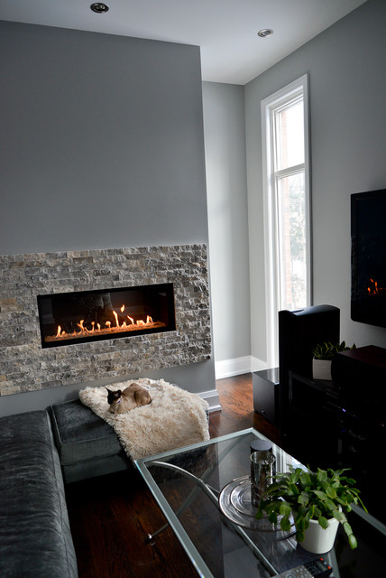 Natural gas fireplaces contemporary-allrum