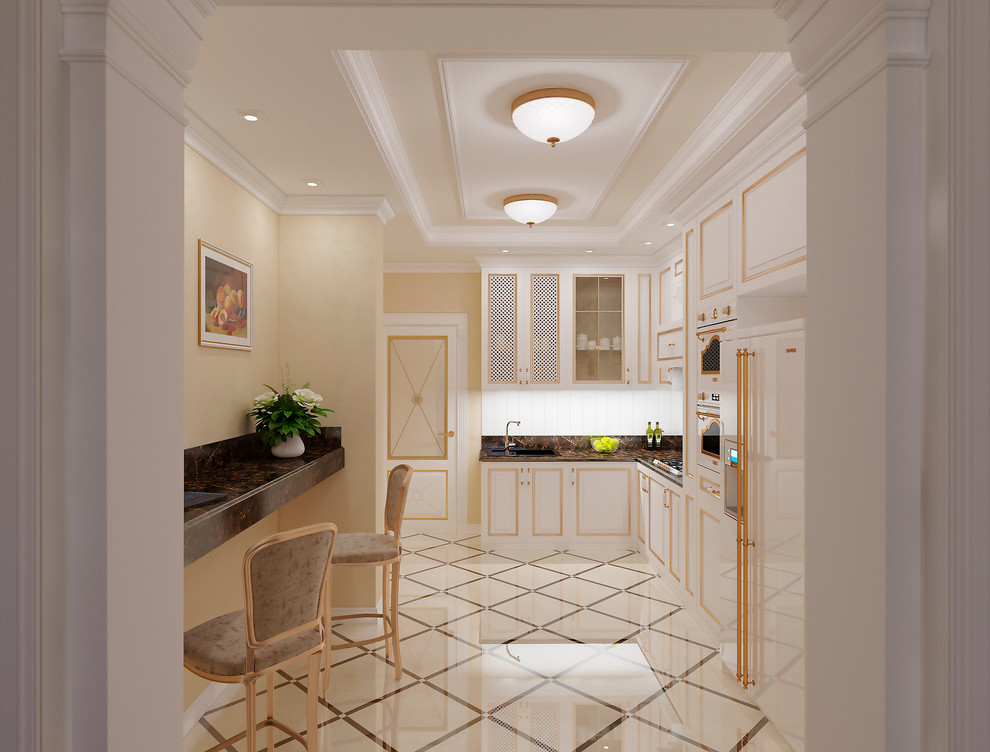 Квартира с бирюзовой спальней