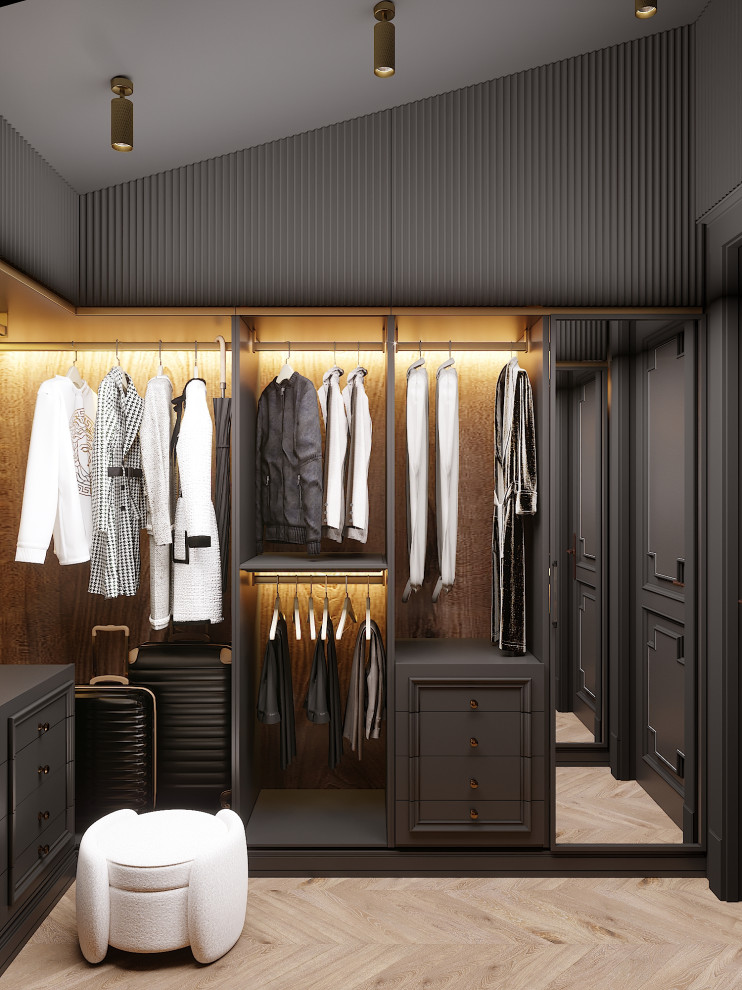 Гардеробная из проекта частного дома