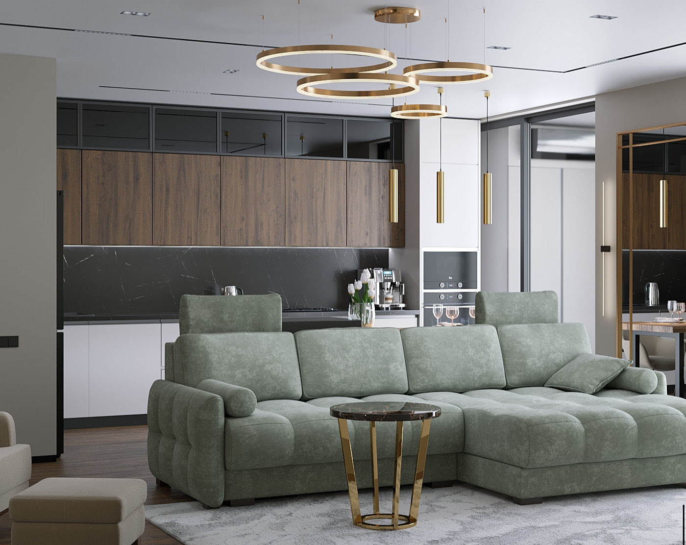 кухня гостиная