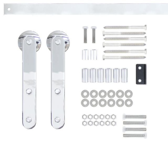 Pinnacle Chrome Barn Door Hardware Traditional Barn Door Hardware