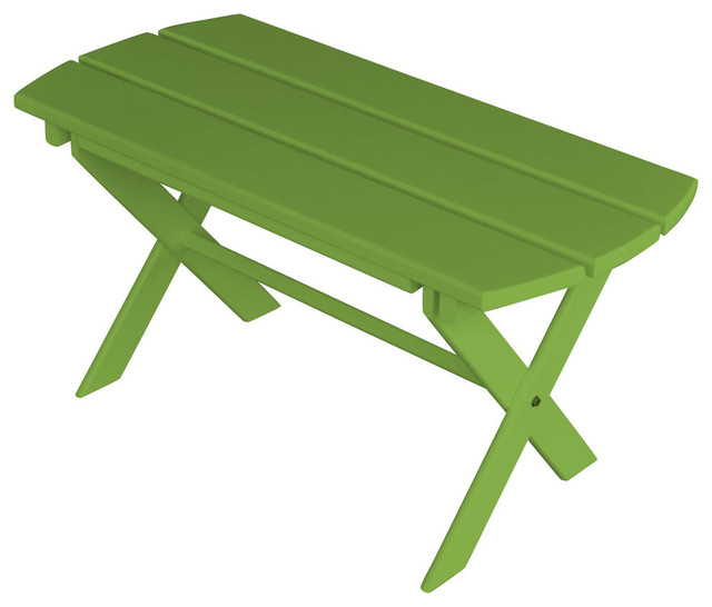 Painted Pine Outdoor Folding Coffee Table Lime Green