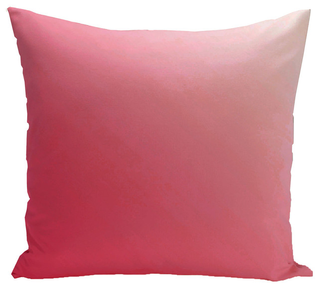 Ebydesign Ombre Decorative Pillow Red 